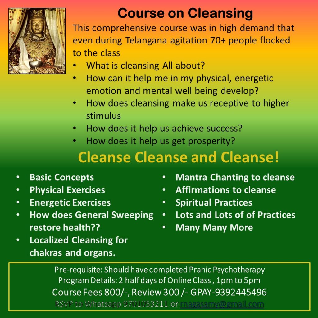 Adv Course on Pranic Cleansing